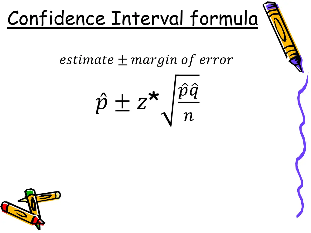 confidence interval formula