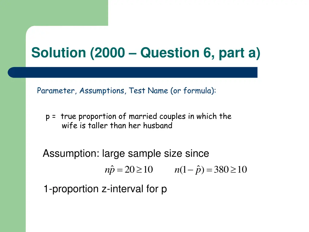 solution 2000 question 6 part a