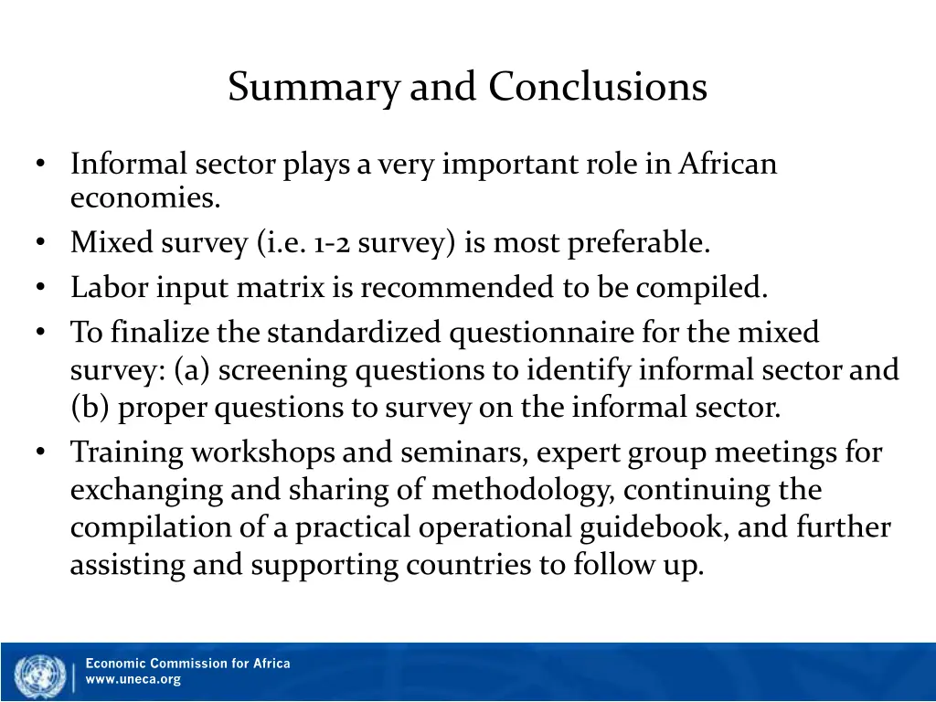summary and conclusions