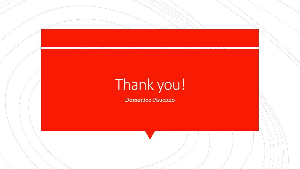 thankyou domenico pauciulo