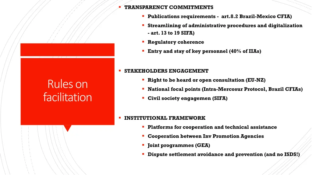 transparency commitments publications