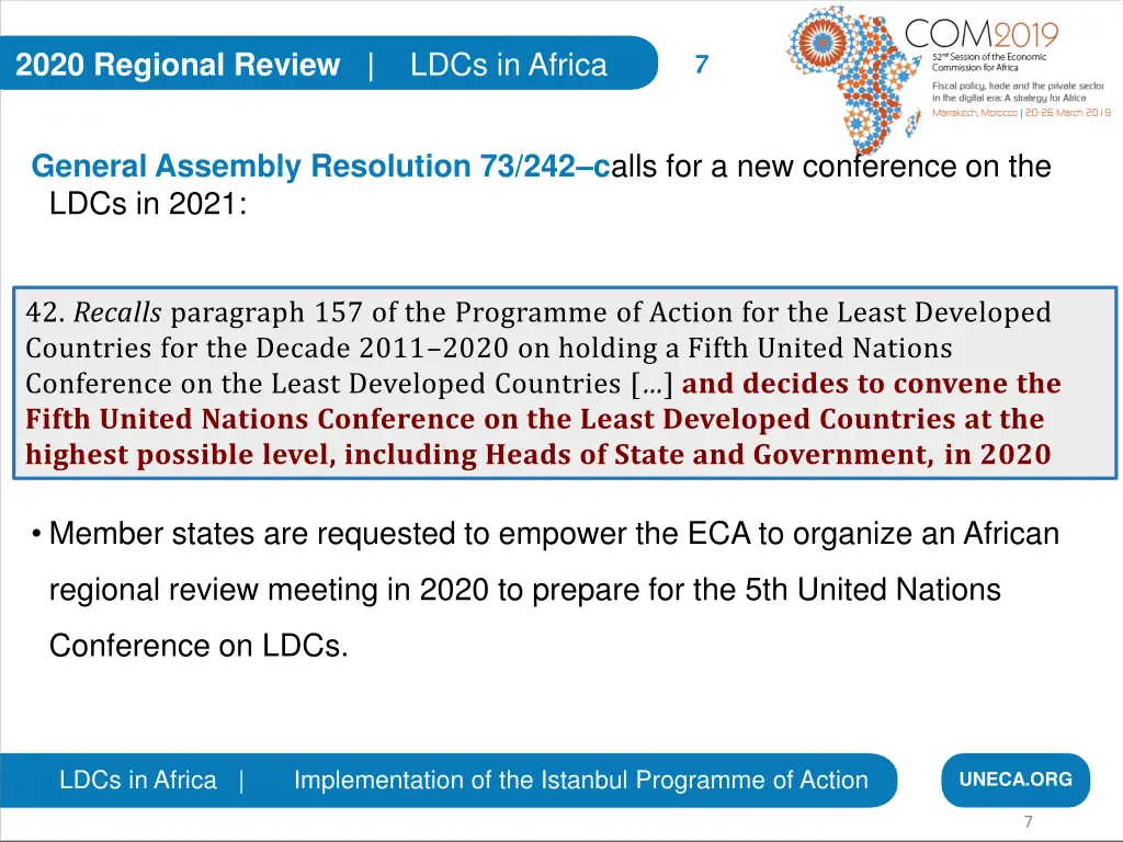 2020 regional review ldcs in africa