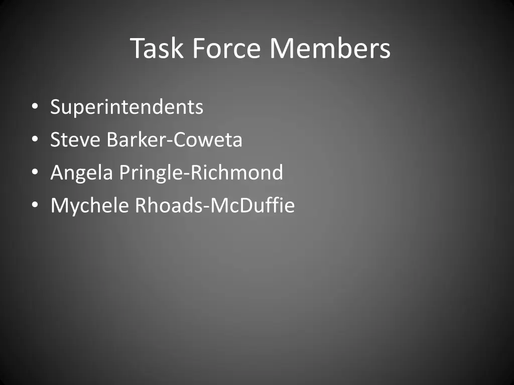 task force members