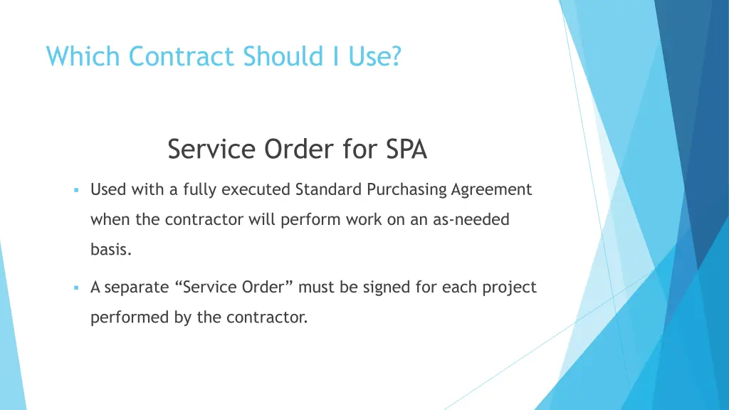 which contract should i use 3