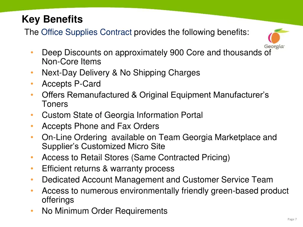 key benefits