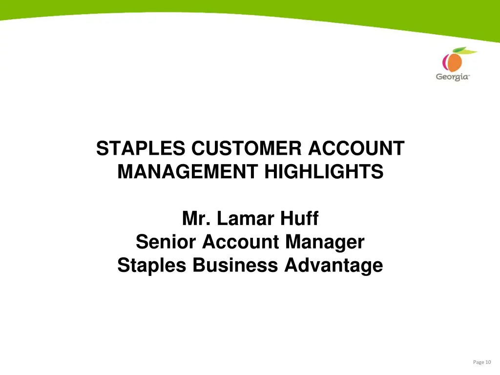 staples customer account management highlights