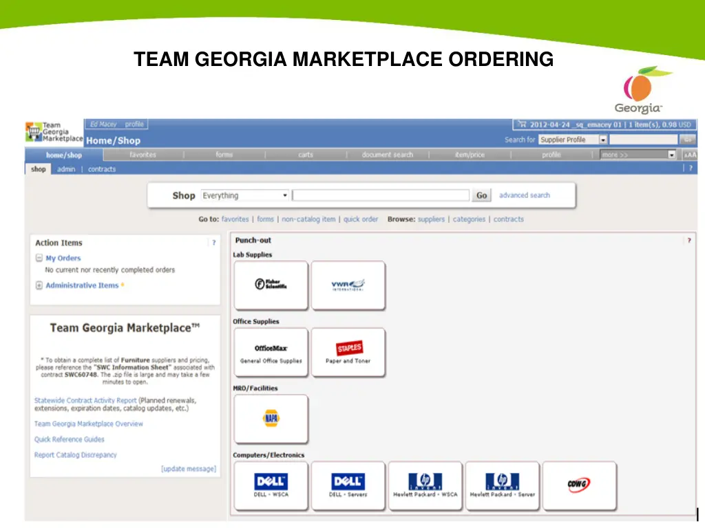 team georgia marketplace ordering