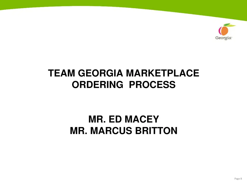 team georgia marketplace ordering process