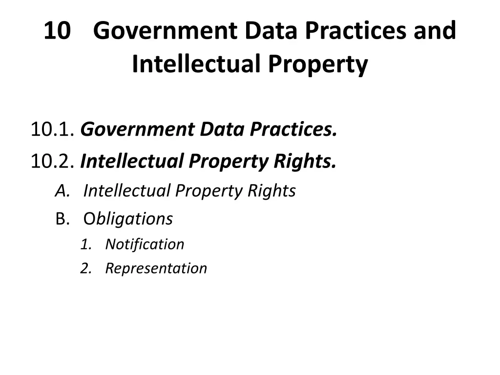 10 government data practices and intellectual