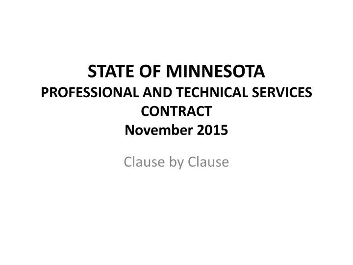 state of minnesota professional and technical