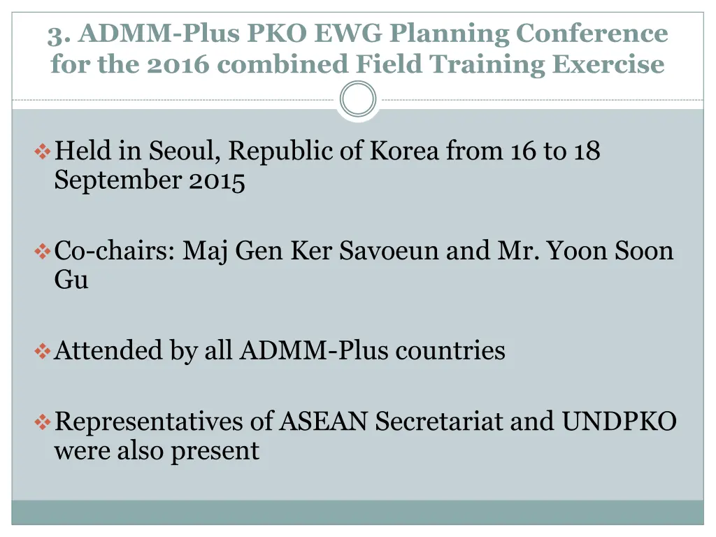 3 admm plus pko ewg planning conference