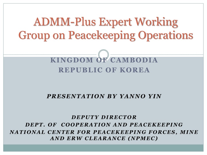 admm plus expert working group on peacekeeping