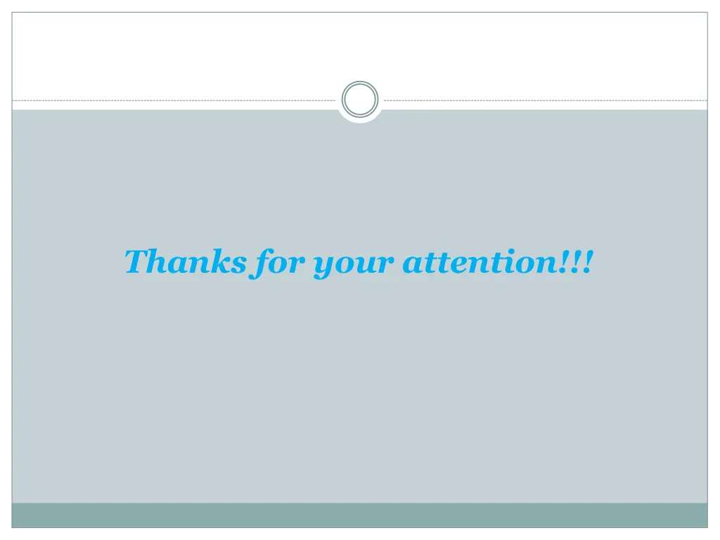 thanks for your attention