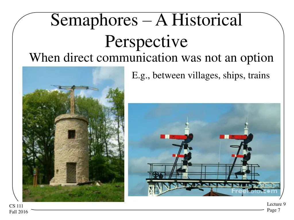semaphores a historical perspective when direct