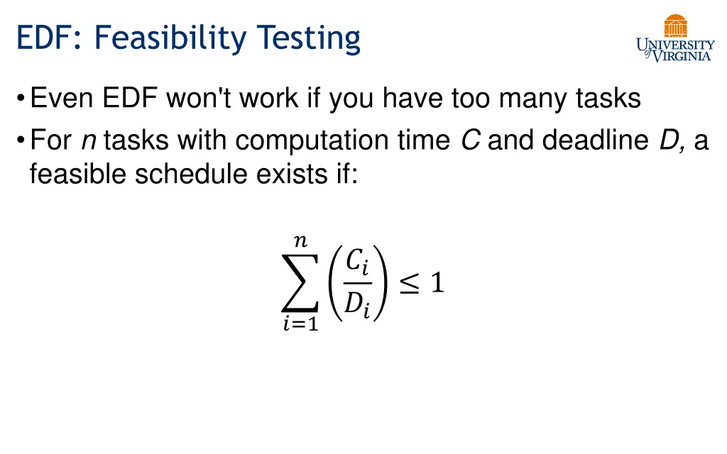 edf feasibility testing