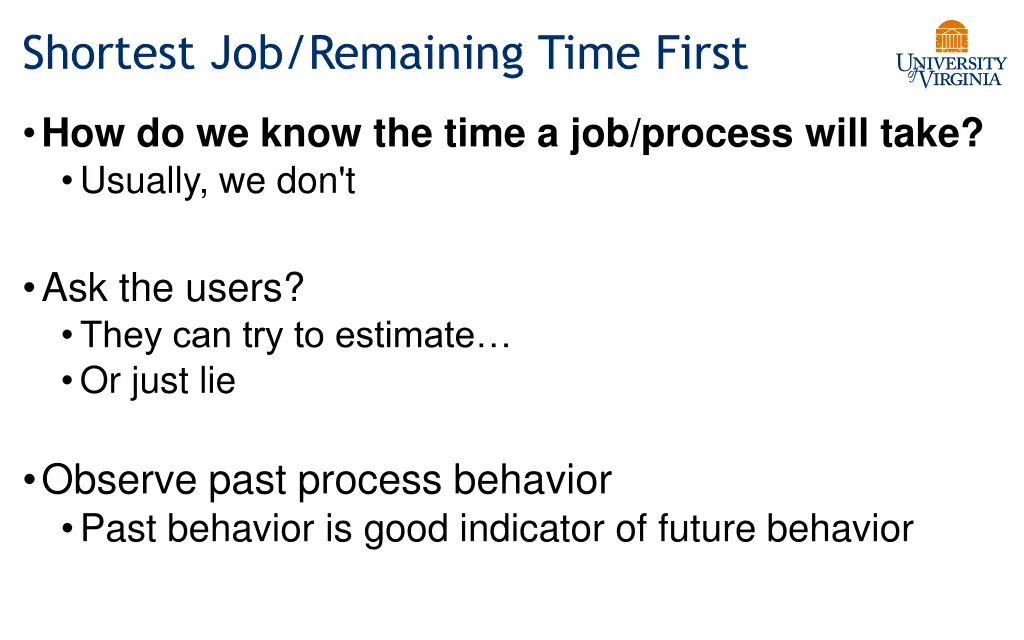 shortest job remaining time first 1