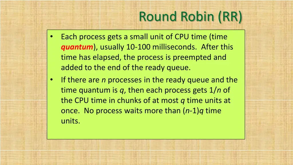 round robin rr