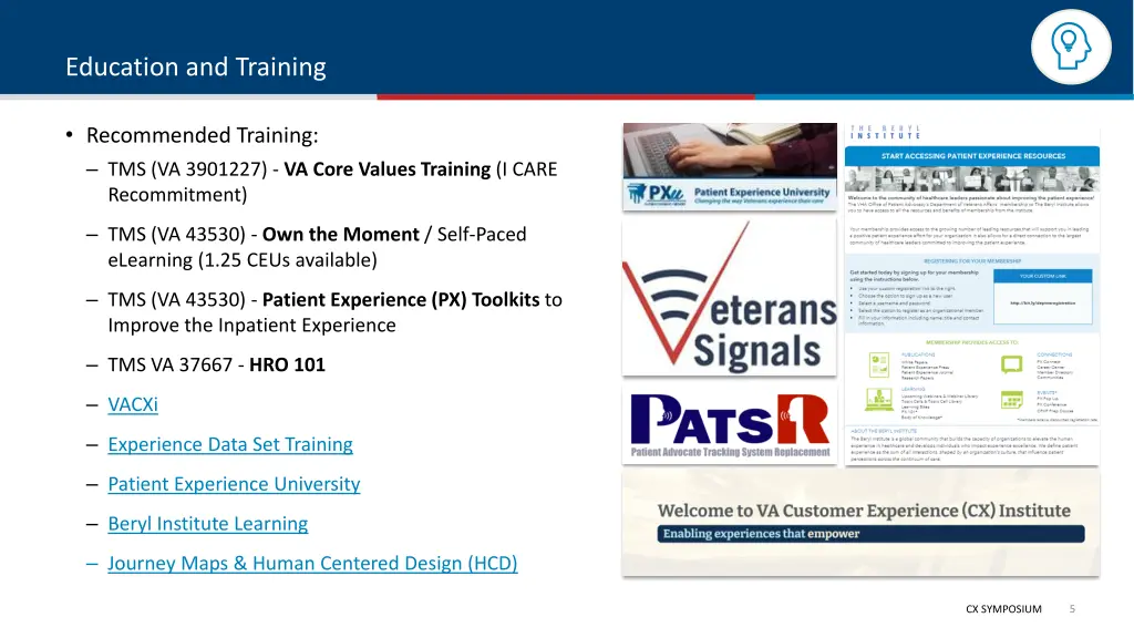 education and training