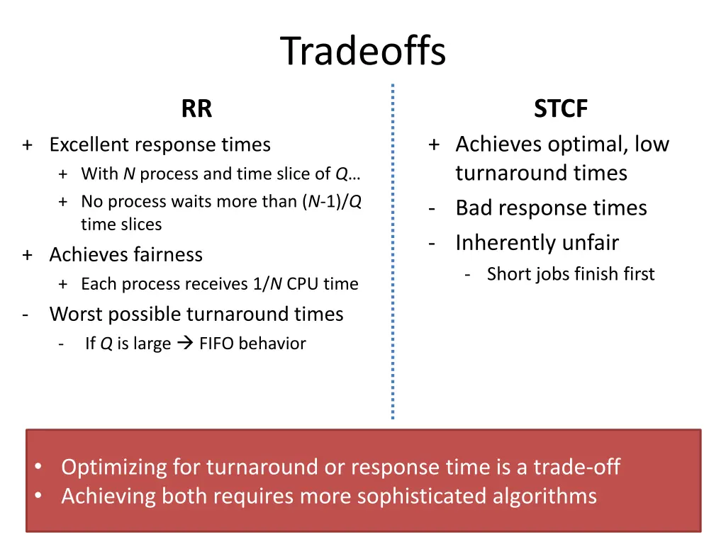 tradeoffs