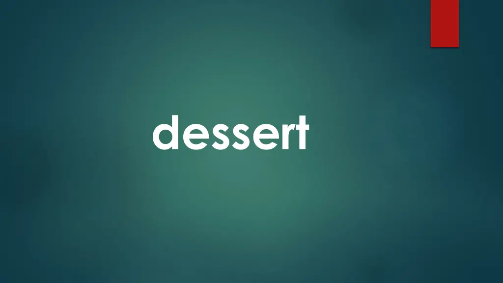 dessert