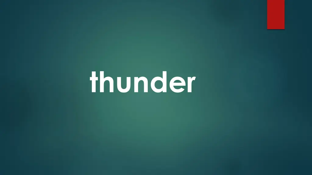 thunder