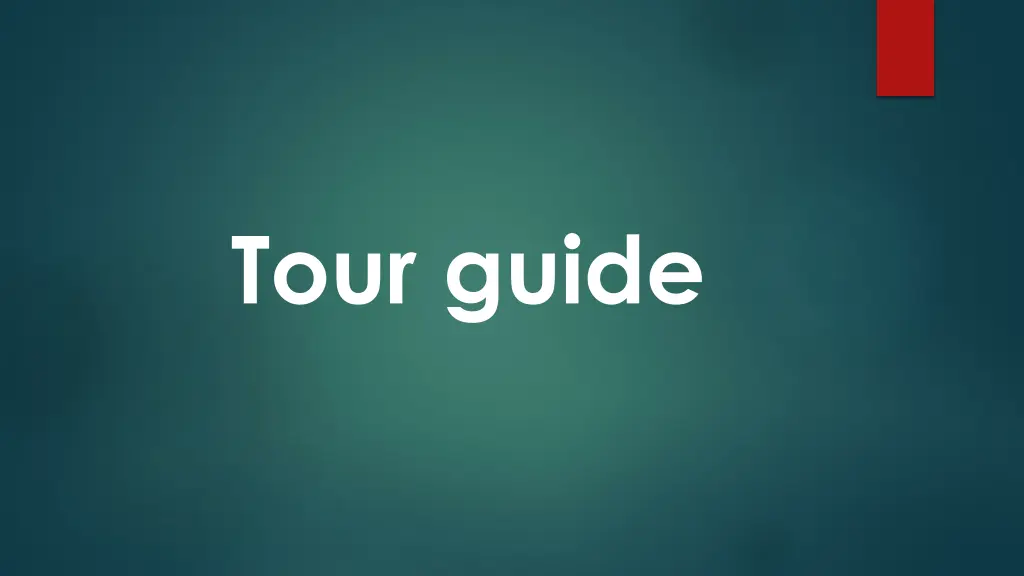 tour guide