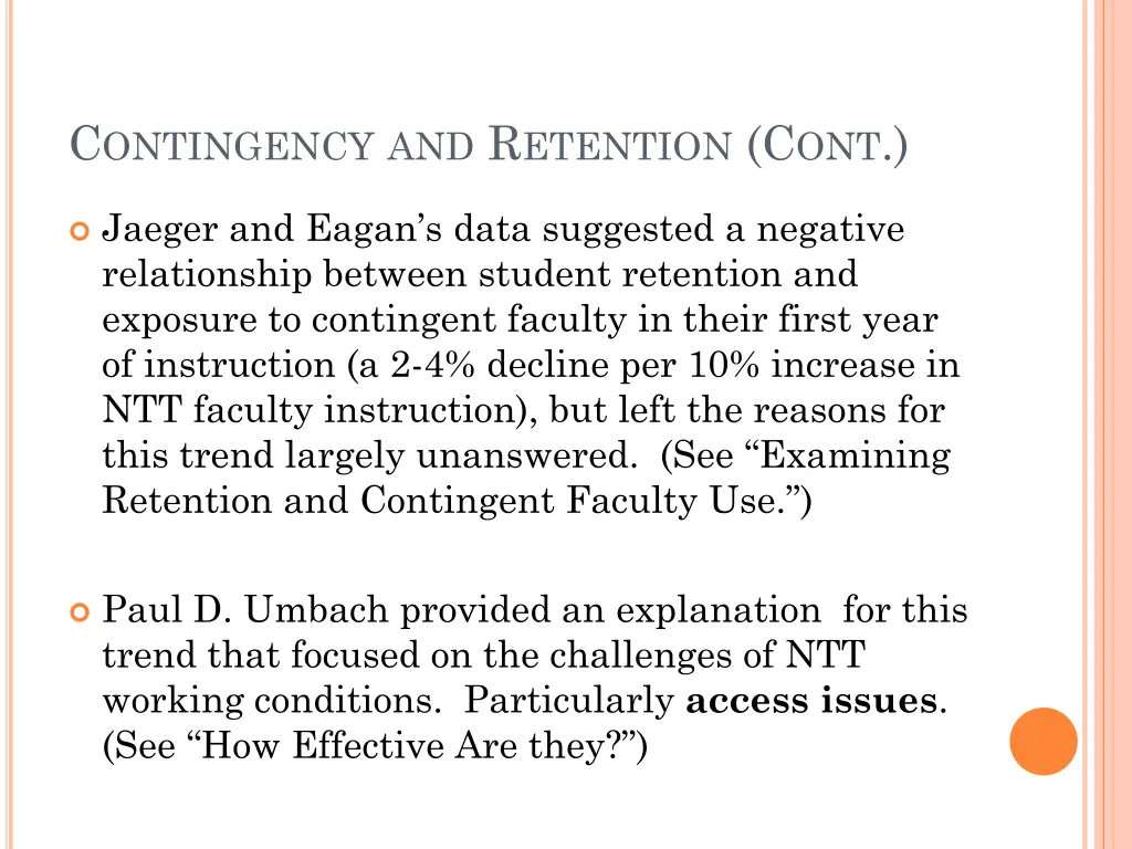 c ontingency and r etention c ont 1