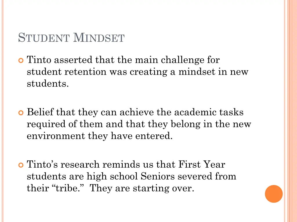 s tudent m indset
