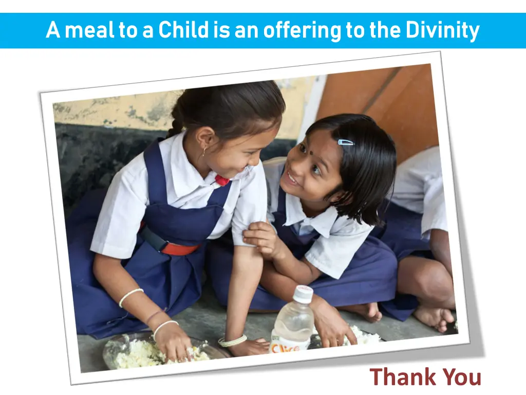 a meal to a child is an offering to the divinity