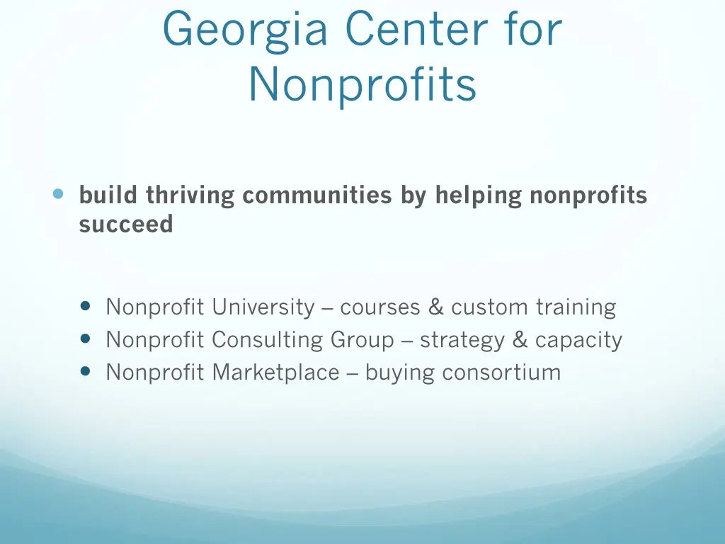 georgia center for nonprofits
