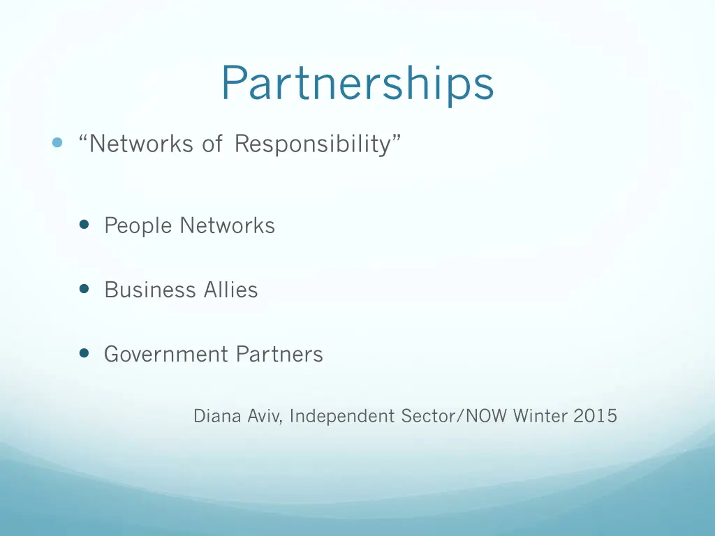 partnerships