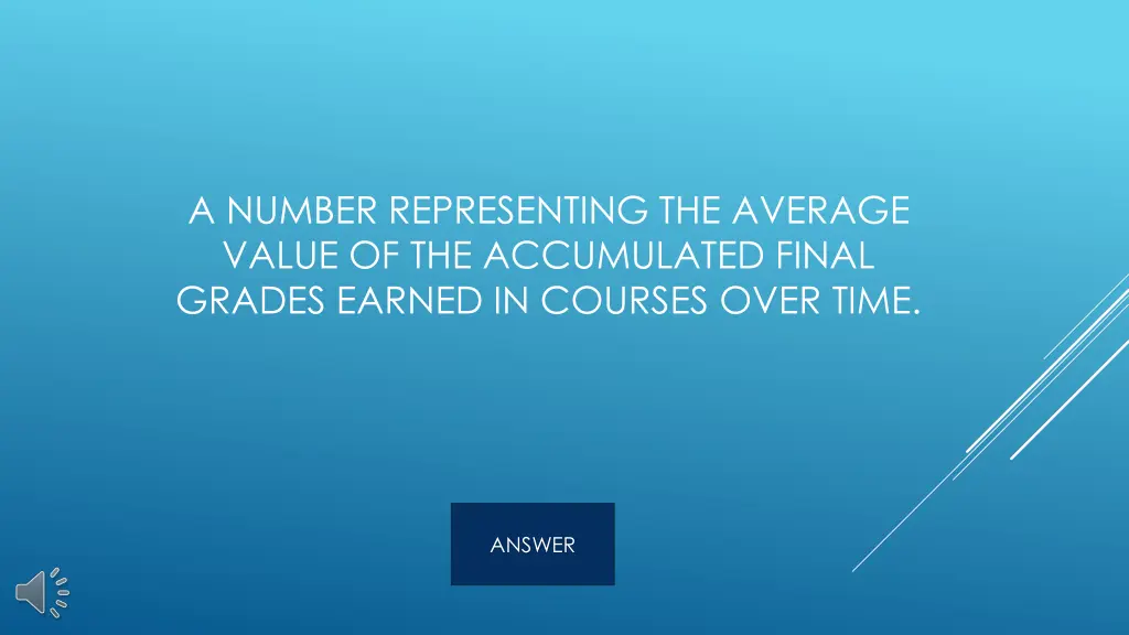 a number representing the average value