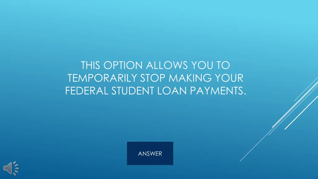 this option allows you to temporarily stop making