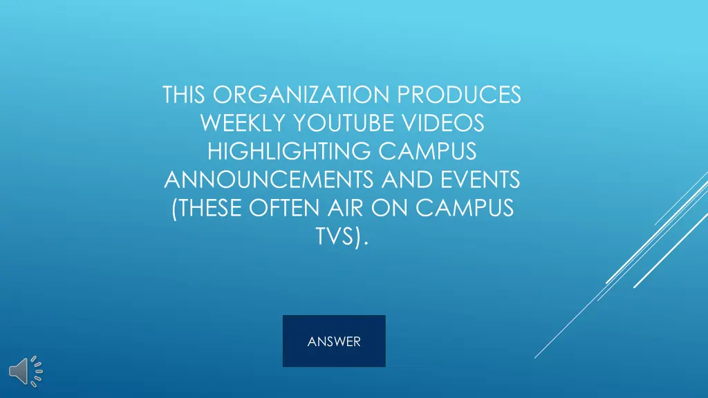 this organization produces weekly youtube videos