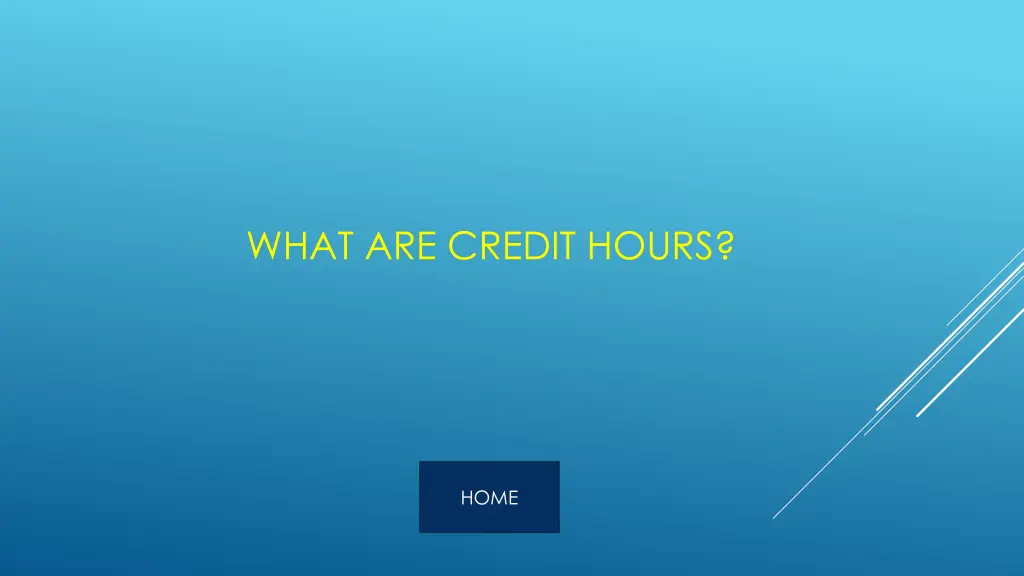 what are credit hours