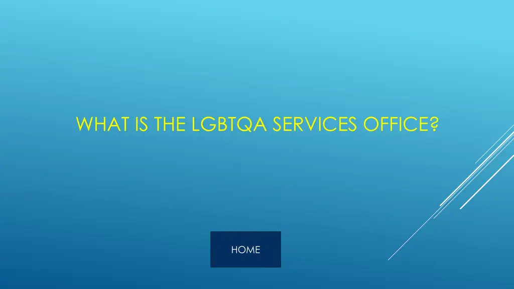 what is the lgbtqa services office