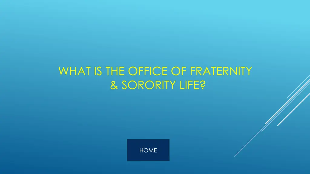 what is the office of fraternity sorority life