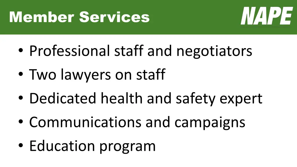 member services