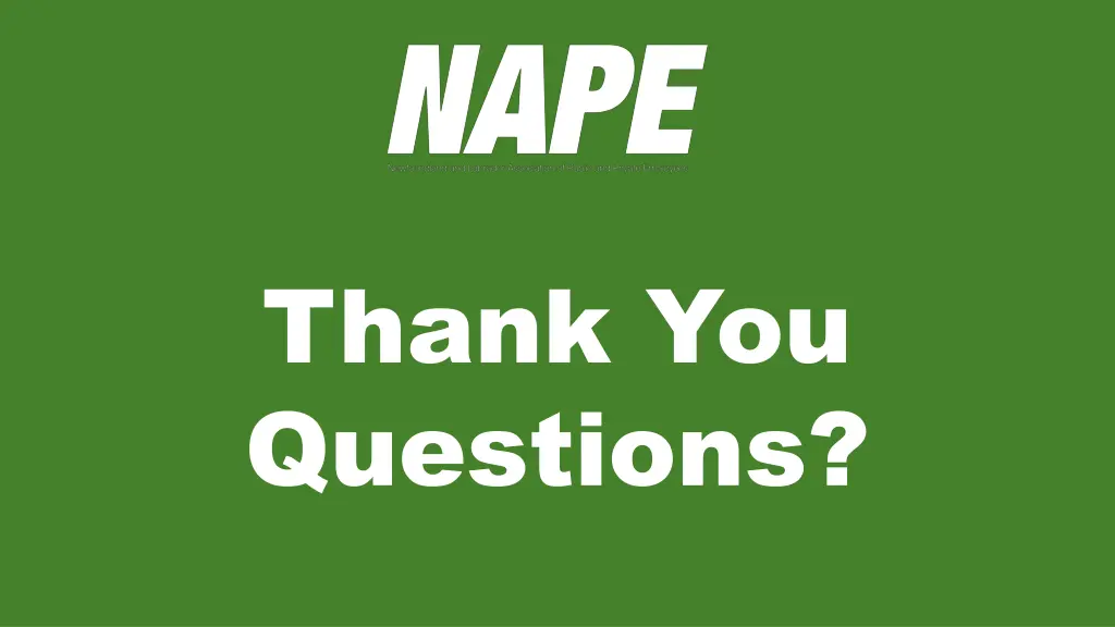 thank you questions