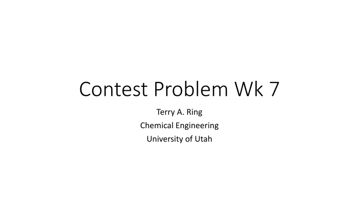 contest problem wk 7