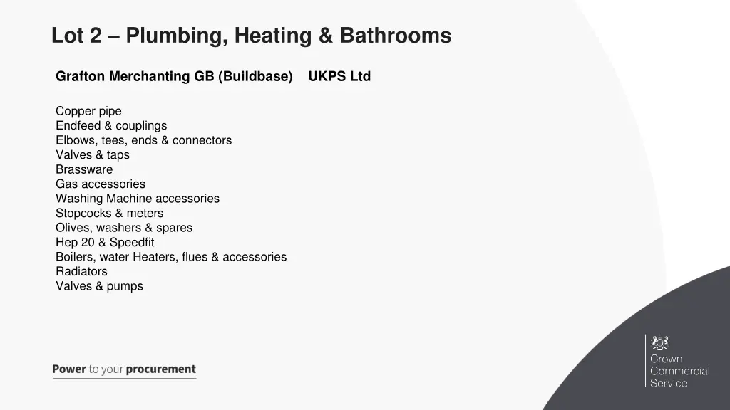 lot 2 plumbing heating bathrooms