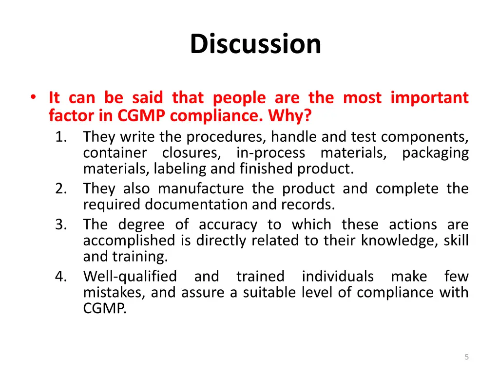 discussion
