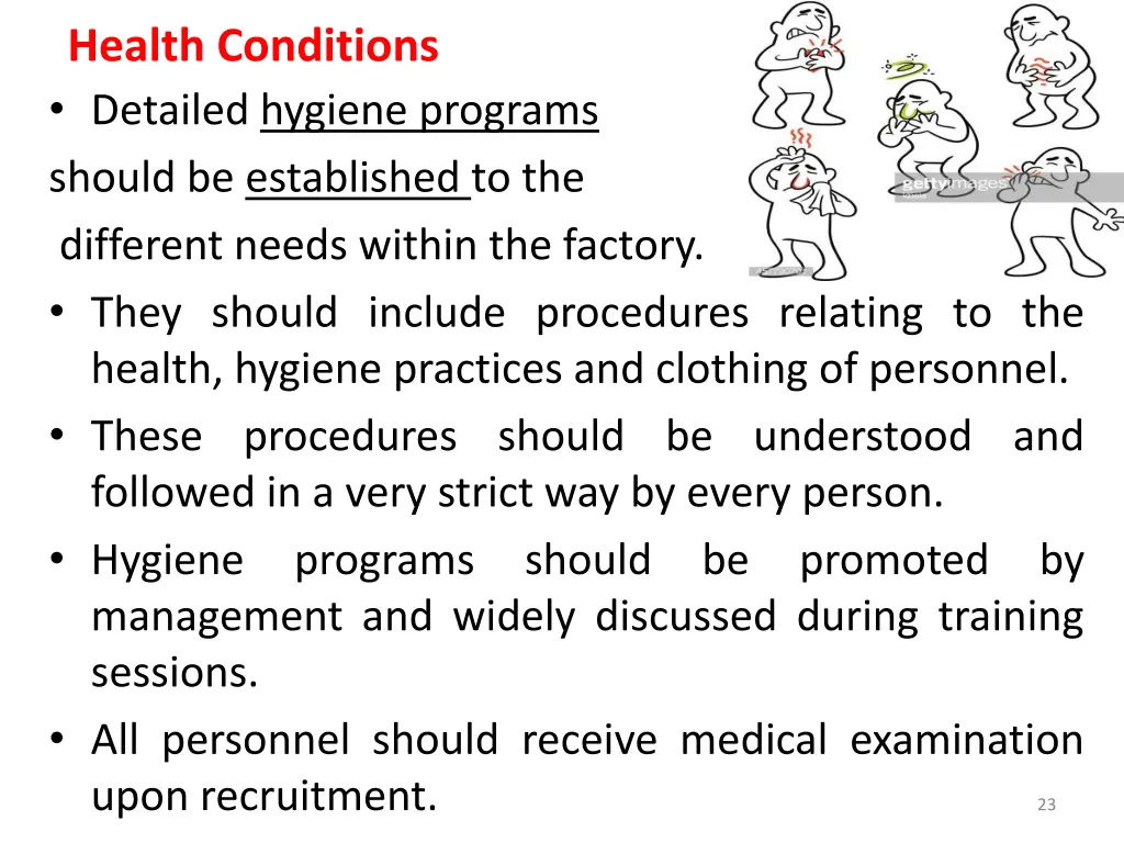 health conditions