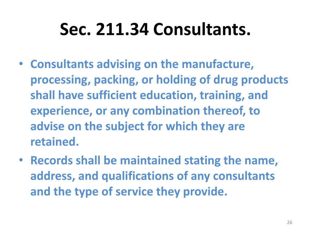 sec 211 34 consultants