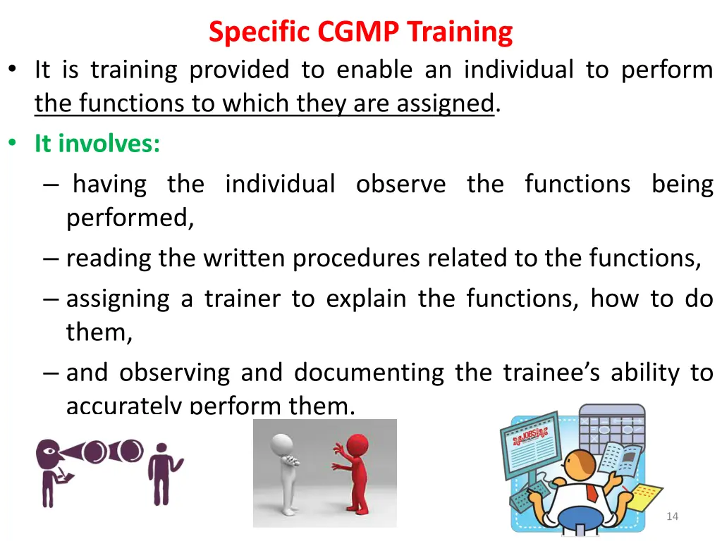 specific cgmp training