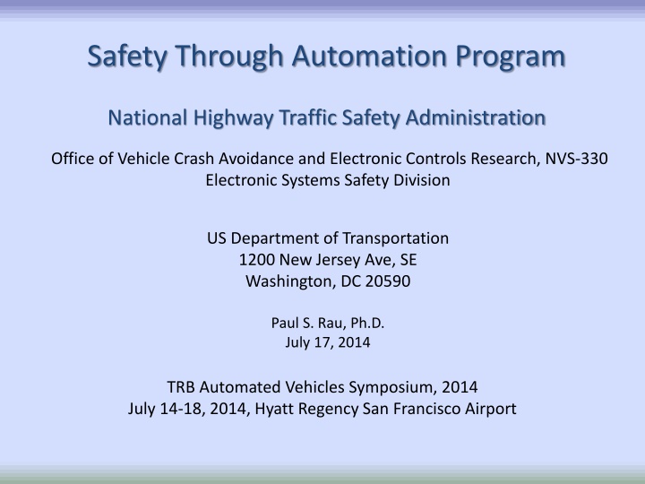 safety through automation program