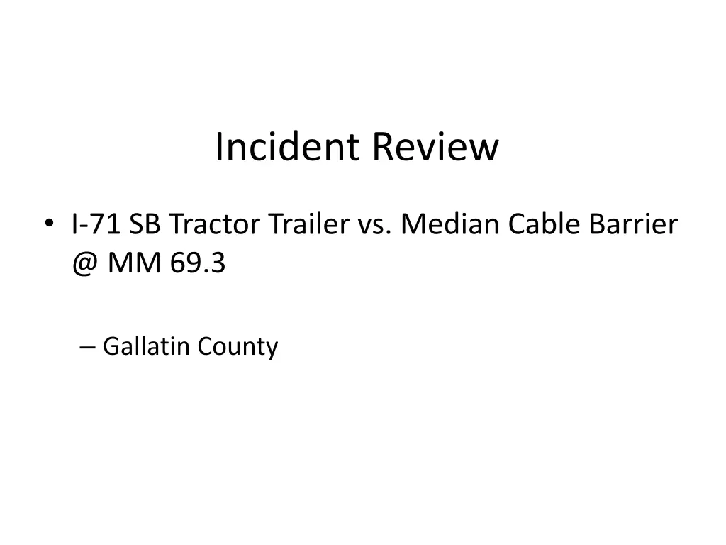 incident review