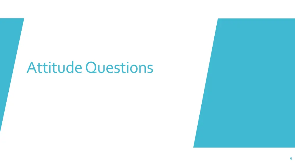 attitude questions