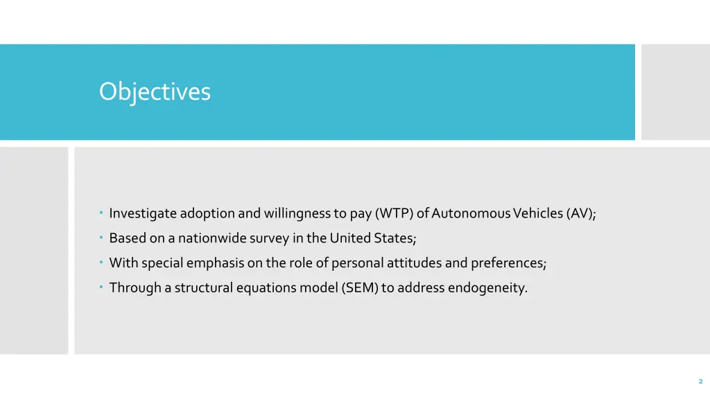objectives