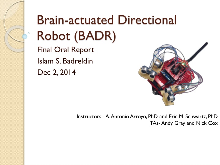 brain actuated directional robot badr final oral